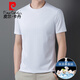 Pier Cardin mit Mulberry Seide kurzärmeliges T-Shirt für Männer sommerdünnstil atmungsaktiven Eissense Runden Hals Casual Sports Top T-Shirt D13601 Black M 165