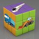 
Yuanzu Kindergarten Children's Creative Third-level Rubik's Cube Dinosaur Animal Fruit Car Intelligent Toy Rubik's Cube Gift Early Education Dinosaur Cartoon