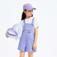 Annale Annai children's clothing girls overalls 2025 summer new casual fashion loose purple trendy elastic shorts