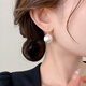 Yican Shijia Zhengyuan Imitation Pearl Earrings for Women, Simple and High-end Earrings 2025 New Hot Style and Versatile Earrings Zhengyuan Pearl Earrings-14mm