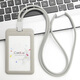 
He Jiagong Fashion Round Rope Lanyard Tag Employee Card Bus Card Work Card Work Card Campus Card Student Bus C5 White Vertical Edition + 9734 Silver Round Rope