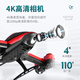
4DRC remote control aircraft armed helicopter model aircraft drone children folding helicopter high-end version-red, like four electric + remote control battery