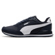 彪马（PUMA）男鞋女鞋 2025秋季新款低帮运动鞋轻便透气跑步鞋复古休闲鞋子男 384857-02/ 午夜蓝-彪马白 35.5