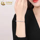 China Gold (CHINA GOLD) PT950 platinum baby's breath bracelet for women 2025 new style hand jewelry Valentine's Day practical birthday gift for wife 58 circle platinum baby's breath bracelet about 11.9g