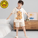 G. DUCKKIDS男童睡衣纯棉短袖卡皮巴拉2025超火两件套夏装儿童家居服大童套装 N694哪咤 110 cm/10码【103-112cm】