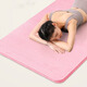 
Xinnan yoga mat thickened wide women's fitness mat jumping rope exercise quiet sound insulation shock-absorbing lunch break mat not easy to slide dance mat powder yoga mat [185*61]