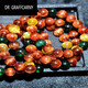 DR GRAFFCARNY天然彩发晶手链 福禄寿水晶手串金发晶红绿顺发猫眼父母长辈男女 浅绿色 H3271  105毫米