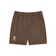 Kappa Kappa back-to-back 2025 new running sports water-repellent shorts American casual five-point pants men chocolate dark brown-6536 S