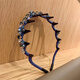 Idel hairband female Korean version 2025 new forest fairy headwear high-end hairpin crystal hair accessories F3290 sea blue hairband