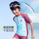 Onmygame swimsuit summer split type children's sun protection anti-chlorine girls' swimsuit class A antibacterial swimsuit new style wisteria color 130