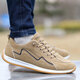 Oein car training shoes for men's subject 2 special driving school soft sole shoes for spring leather casual shoes fashionable one-legged driving shoes AW9902 blue cloth style single layer 38 small size / big size