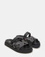 Steve Madden Girls' Mayven Sandal, Black Multicolor, 1 Kid Black Multicolor 1 Kid