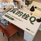 
Chouying Computer Tablecloth Sense Creative Leather Oversized Worker Text Table Mat Girls Inspirational Computer Keyboard Mat ZDA Leather-Worker Text B3519 100*40cm