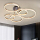 Leshi Lighting (NVC) Leshi Lighting Physical Store Jishuo Serie Circle Wohnzimmer Esszimmer Schlafzimmer Deckenleuchten Offline 12188 Vier-Ring 82 Watt Durchmesser 99 cm Drei Farben