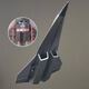 Shenx Remote Control Aircraft Sixth Generation Big Fighter Boy Birthday Gift Toy Model Stealth Model Aircraft Drone Large Sixth Generation Special Sachin DUCT FOURFORAL 9672X