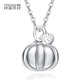 Misu pt950 platinum small pumpkin necklace for women, new cute Fulu pumpkin platinum set chain as a birthday gift for girlfriend, weight 4.6-4.8 grams, length 42+3cm