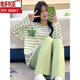 
Victoria's style pajamas for women in summer thin long sleeves trousers suit for spring ladies new autumn and winter cute loose SSM-15567 women M [75-100Jin [Jin equals 0.5 kg]]