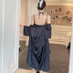 荣西图（RONGXITU）女睡衣春秋季蕾丝美背吊带睡裙两件套 MY-S9901#爱心绿色 M