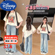 Disney Internet Celebrity Apricot Graffiti reines Baumwollkinder-T-Shirt Kurzärärmelte Sommer mittelgroße Kinder Lose Prinzessinstil Top 3527 Aprikosenfarbe