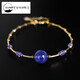 Lie Rui Jewelry Tanzanite Starry Tanzanite Bracelet Women's 18K Gold Colorful Bracelet Gemstone Hand Jewelry Gift 2-3/8-9mm/Tanzania/18K Gold Bracelet 16-19cm Adjustable