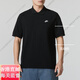 耐克（NIKE）商务OLO衫夏季正品翻领运动T恤男士休闲半袖FN3895官方旗舰正 黑色FN3895-010 纯棉透气 假一赔 S 推荐100-120斤