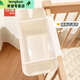 Crib Side Storage Hanging Korb Windel Windel Aufbewahrungsbeutel Kopf Hängebeutel Bett Zaun Partition Aufbewahrungsbox grau [Parallel einstellbar]