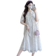 Yibaiyi (yIBAIyI) maternity dress summer Chinese style dress sweet lady summer large size dress chiffon maternity dress picture color M