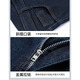 
Yalu men's denim shorts men's summer thin casual cropped pants trendy brand loose straight men's mid-pants summer new men's pants blue + dark blue (two pairs) 9850 33 (two feet six waist circumference)