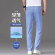 
JVSJ thin ice silk jeans men's summer thin men's pants ten-silk light blue loose straight jeans 9767 medium blue 33
