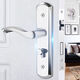 
XMSJ adjustable hole distance stainless steel wooden door lock double tongue silent lock room door lock household bedroom lock room door lock double hole distance 110190MM lock body 13559 tongue