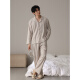 Residentes estadounidenses 2025 Nuevo pijama masculino en primavera y otoño Moda de manga larga