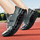 [Mismo modelo para grandes marcas] zapatos para hombres transpirables, ultraligeras que absorben los sports y los zapatos informales de los deportes resistentes al desgaste y los cómodos zapatos de carrera al aire libre JD9922 Green-Green 42