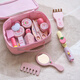 Kinderhause Spiel Spielzeug Mädchen Kosmetische Tasche Set Simuliertes Schminktisch Little Prinzessin Neujahrsgeburtstagsgeschenk Dänische Make -up -Tasche