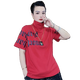 Départ Sky High Neck Clain Short Souche Femme Us d'été haut de gamme Goods européens Printemps et été à la mode à la mode imprimé High Cou Short Shirt Robe Femme Black [R Letter] 1283 # M convient à 80-105jin [Jin est égal à 0,5 kg] toutes taille