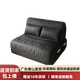 Gumu Lanxi 2025 new electric leather sofa bed folding dual-purpose single-person multi-function intelligent telescopic fully automatic small apartment, brown 0.8-meter electric sponge model, cat scratching leather