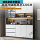 Pupan moderner einfacher massiver Holzschrank Hochschrank integrierter Wandlagerschrank Wohnzimmer Esszimmer Leichte Luxus Haushaltsaufbewahrung Weinschrank E0 Modell 12240*40*220