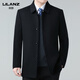 Lilang 2025 Neue doppelseitige Kaschmirjacke Medium Style Herrengeschäft Casual Revers Wollmantel Daddy Anzug Navy XL 180 Größe (Empfohlen 140-155 Jin [Jin ist gleich 0,5 kg]))