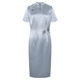 Armario azul rosa [estilo chino] 2025 ropa de verano xi el vestido acetado de la abuela Cheongsam vestido 552l683 tamsui azul m