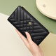 Koyi Lingge Wallet Long Carte Sac de cartes Qiu Niche Design Walle's Wallet Clutch Black