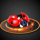 Elektrische Fernbedienungskontrolle Ladybug -Spielzeug Kinder -Internet -Promi Simulation Streicheinführung und Bewegung Insekten Reptilien Animal Boy und Girl Classic Version - Fernbedienung Fly Blue Blue 9921+ Schrauben Deluxe -Version mit weiteren 36 Elektronik