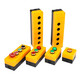 Huijun 22mm button switch splash-proof box start stop power indicator light waterproof multi-function combination control box emergency stop STOP standard three-piece set