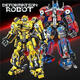 Timini Compatible LEGO Building Blocing Assembly déformation Robot garçon 6-12 ans cadeau d'anniversaire de jouet éducatif pour enfants 13gz Suzhou Garden Garden Heart 3888 Pièces grandes taille Spelling Out Mecha [Infinite Wisdom] F4GH