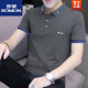 罗蒙（ROMON）珠地棉刺绣Polo.衫男士修身短袖t恤夏季翻领上衣透气半袖体恤 S5012款 白色 4XL 适合180200斤