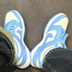 Nike (Nike) Nike Dunk Nike große Kinderschuhe für Frauenschuhe 2025 Sommer North Carolina Blue Low Top Casual Board Schuhe CW1590-103 CW1590-103 36.5