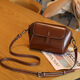 Cool Känguru kleiner Bag Crossbody Bag Frauen vielseitige Modeschalen -Tasche 2025 Neue echte Leder Frauenbeutel Coin Wallet Nischen Umhängetasche Karamellfarbe