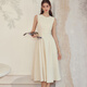 ROEYSHOUSE French waist-closing sleeveless dress 2025 summer temperament classic big dress 09928 Mixing L