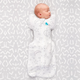LOVE TO dream newborn baby anti-shock sleeping bag, bamboo fiber swaddle-style sleeping bag, children's surrender-style anti-kick swaddle, bamboo fiber gray-white star moon, universal in all seasons, M code: 8-15 Jin [Jin equals 0.5 kg] (about 3-6 months)