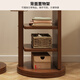 Xingao SHENGTANG rotierende Ganzkörperspiegel bodengesteuertes Spiegel Haushalt beweglicher Schlafzimmer Dressing Spiegel Hanging Coat Rack integriert große rotierende Kleiderspiegel-Quadrat-Wallnussfarbe