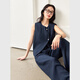 Diseño de vanchiman Traje de moda de chaleco de color sólido para mujeres 2025 Summer Nuevo pantalones de pierna ancha Set M9759 Royal Blue M