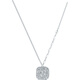 Saturday Fortune PT950 Platinum Necklace for Women Sparkling Sugar Cube Platinum Pendant B0615211 About 4.24g 40+5cm Gift